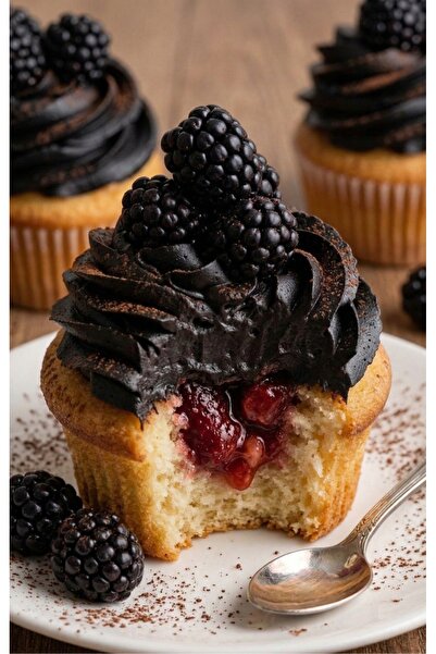 COZLEY 12 Adet Profesyonel Cupcake Mini Kek Kalıbı Seti Silikon Yanmaz Yapışmaz Gıda Uyumlu BPA İçermez