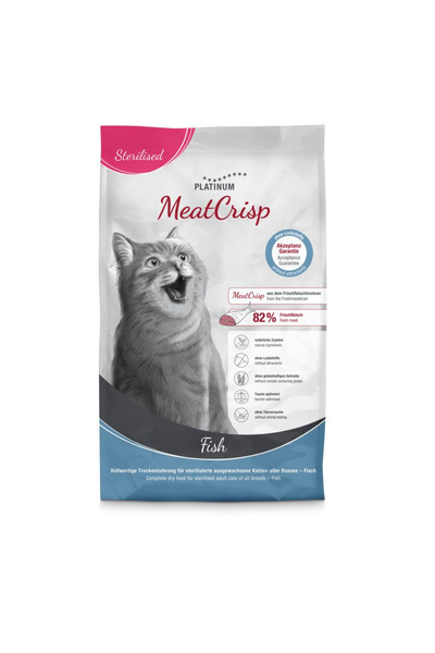 Platinum MeatCrisp, Hrana uscata pentru pisici adulte, cu peste, 3 kg
