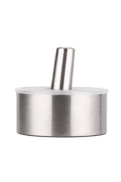 WDA هاون ثوم من الفولاذ المقاوم للصدأ، بلمسة نهائية معدنية مصقولة، وقاعدة دائرية