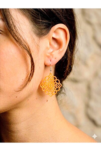 Onflow Hilyx Orange Modern Stylish Decorative Design Women's Earrings