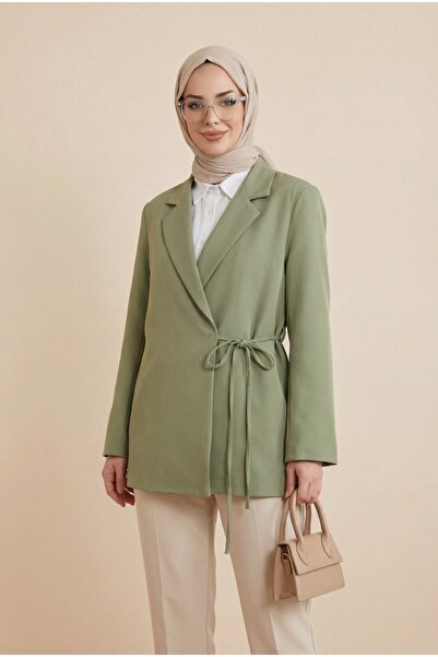 Modamorfo Яке с странично закопчаване, разрез на гърба и подплата от двойна к...