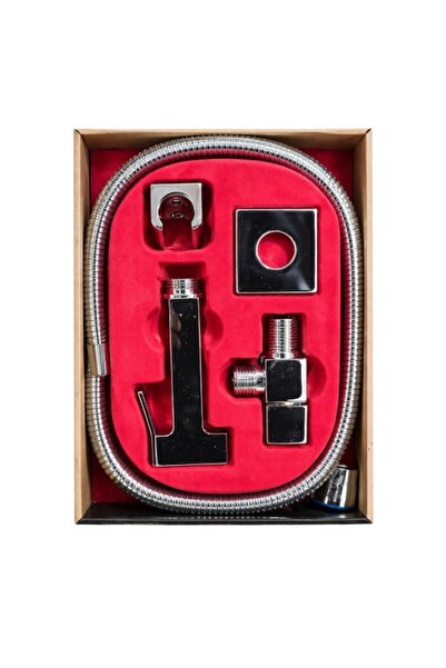 WDA طقم نظام دش مربع حديث مع بخاخ يدوي، بلمسة نهائية من الكروم