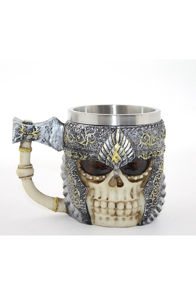 Livenda Stainless Steel Knight Mug Cup Alk2597