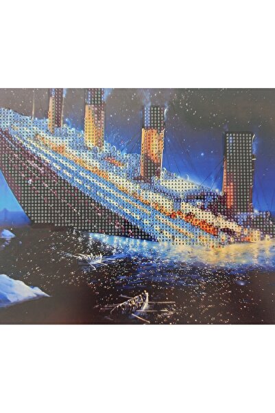 mentaş grup Titanik Boncuklu Goblen Taşlı Pano Elmas Boyama Mozaik Resim Set ...