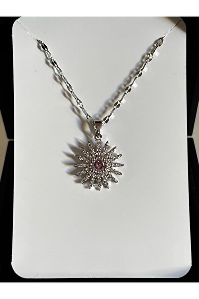 bijoux uniques قلادة نسائية من الزركون مرصّع بالأحجار 316L مصنوعة من الفولاذ