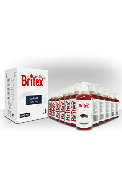 Britex 12 زجاجة من غسول اليدين برائحة العود، سعة كل منها 500 مل