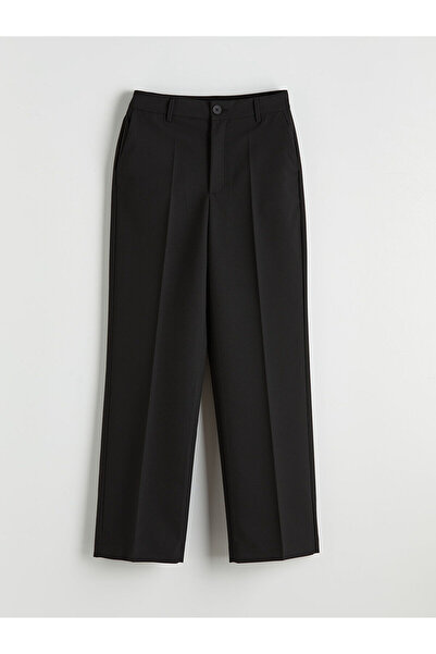 LC Waikiki Peak New Season High Waist Loose Fit Women's Fabric Trousers
