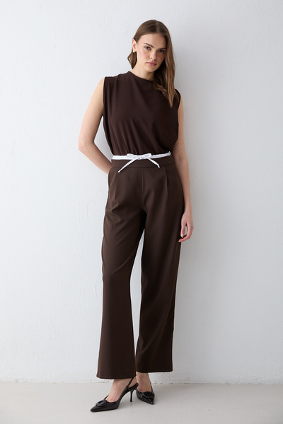 Melike Tatar Παντελόνι με λεπτομέρεια στη μέση 32-2699