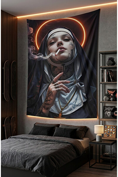 Vagonik Rahibe Kaliteli Kumaş Duvar Örtüsü Halısı