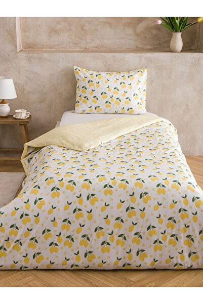 LC Waikiki طقم غطاء لحاف ميكس ليمن مطبوع مفرد