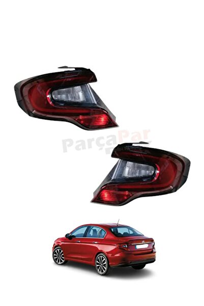 GUMUSONLINE Egea Sedan Ledli Stop Takımı Dış Sağ+Sol Duysuz 2021 Sonrası