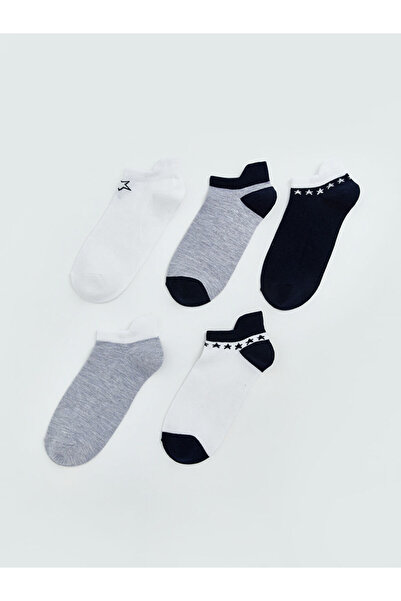 LC Waikiki Mixed Boys' Printed 5-Piece Booties Socks