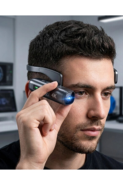 Energic 4K Ultra HD Giyilebilir Kamera - 120 Derece Geniş Açı 30MP Fotoğraf D...