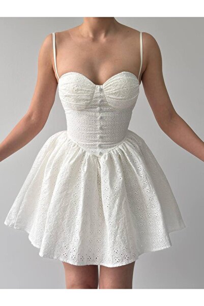 MODALİST White Lace Cup Dress Nadine