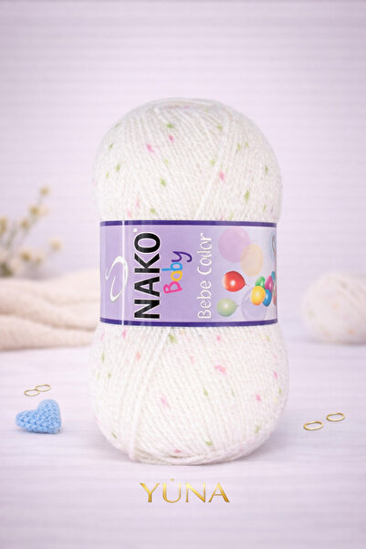NAKO خيط حياكة بيبي كولور للأطفال مضاد للتكتل 35148