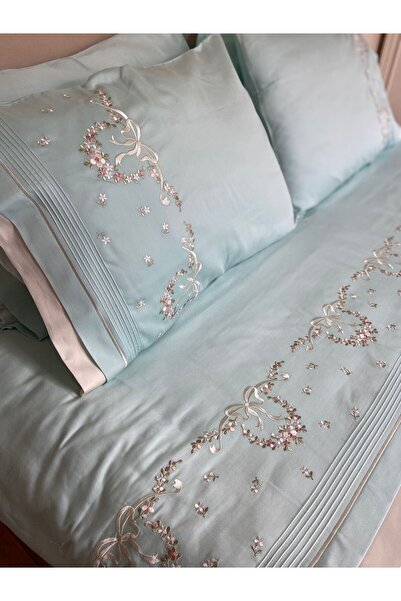 Altınkaya home Mint yeşili nevresim takımı