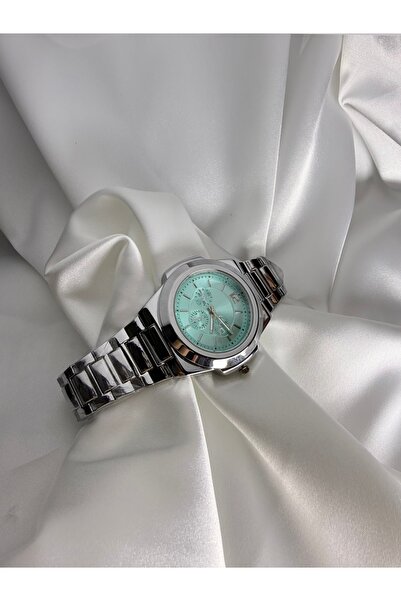 Sachka Turkuaz Kadranlı Çelik Saat