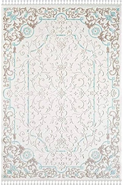 Pierre Cardin BROOKLYN E505A KREM -MAVİ- VİZON KLASİK DESEN 120 x 180