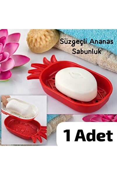 ÇEÇEN HOME (1 komad) Plastična posuda za sapun u obliku ananasa, posuda za sa...