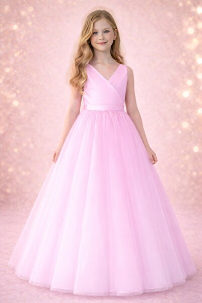 MADYA Rochie Candy Pink cu două rânduri de nasturi petrecut pentru Ziua de Na...