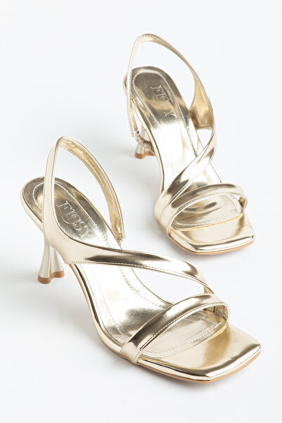 Elosy حذاء سانبا جولد حذاء بكعب رفيع يو