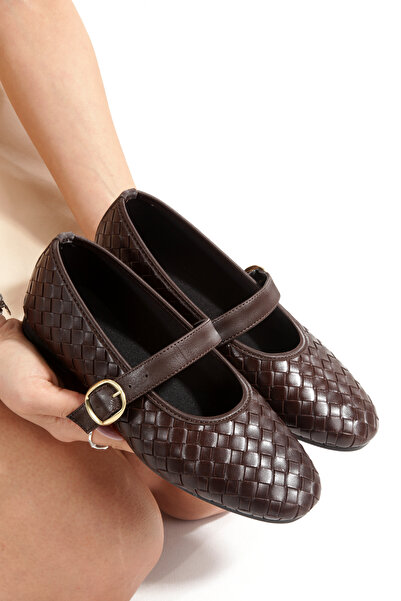 PAYZİN Cască de protecție tricotată maro, vârf rotund piese, ortopedic baleri...