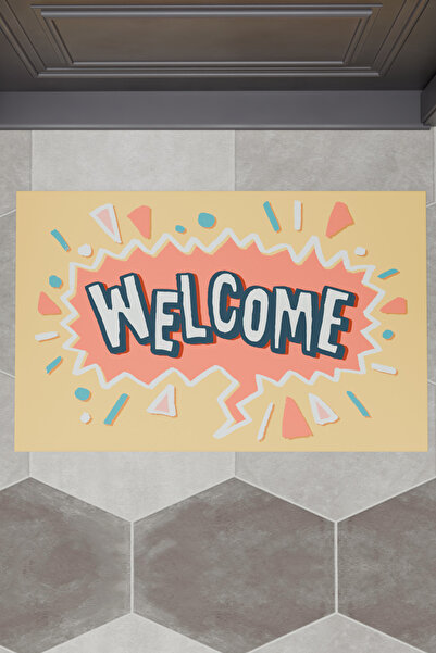 Charmbi BINE AȚI VENIT Covoraș decorativ multifuncțional pentru uși interioar...