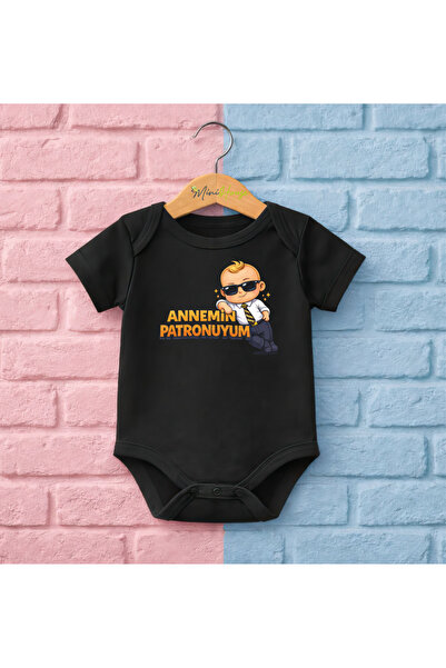 CACTUS COLLECTION My Mom's Boss Is Written on Me P Cotton Baby Bodysuit