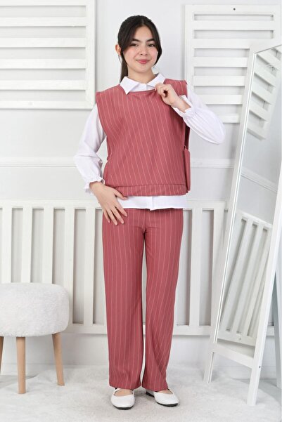 ARBİ kids Costum elegant din trei piese de sărbătoare, de calitate, pentru fe...