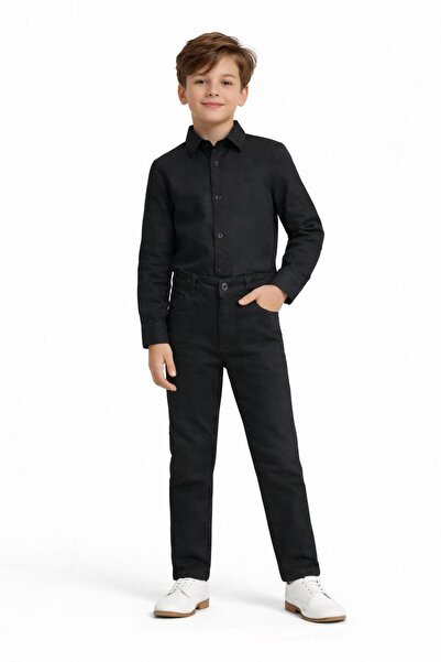 Nacar Erkek Çocuk Gömlek ve Pantolon Takımı 23 Nisan 29 Ekim Gösteri Kıyafeti