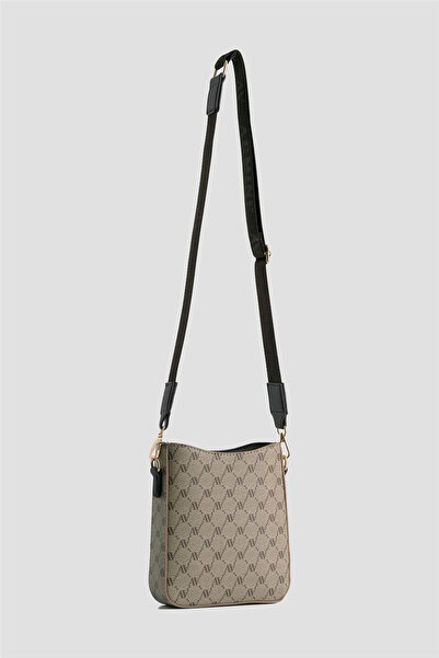 Armine Дамска чанта с точки за ръка и рамо 423 Vison Dotted