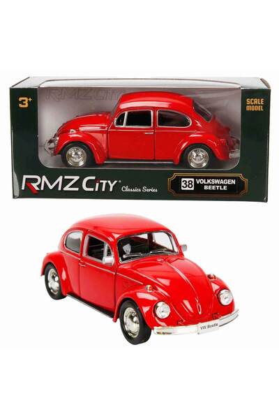 RMZ City 1:32 Alman Klasikleri Serisi Die Cast Çek Bırak Model Araba - Kırmız...
