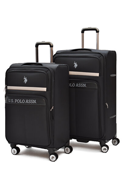 U.S. Polo Assn. 2’li Kumaş Valiz Seti (Orta + Büyük) – Körüklü Geniş Hacimli,...