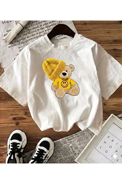 LELVANİ Μπλουζάκι με στάμπα αρκούδας σε χρώματα Μιλάνο