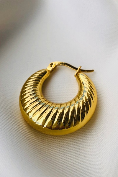 Marka Gold Women's Stainless Steel Earrings 316L