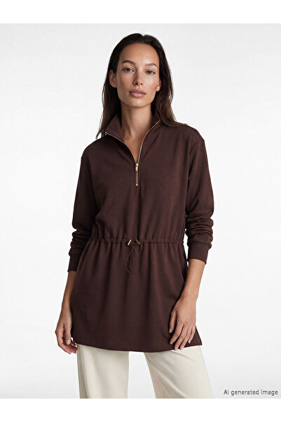 LC Waikiki Özmarka New Season Soft Touch Oversized Women's Sweatshirt Tunic