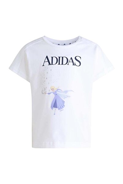adidas Children's White T-Shirt Lg Dy Fro t Jz3575