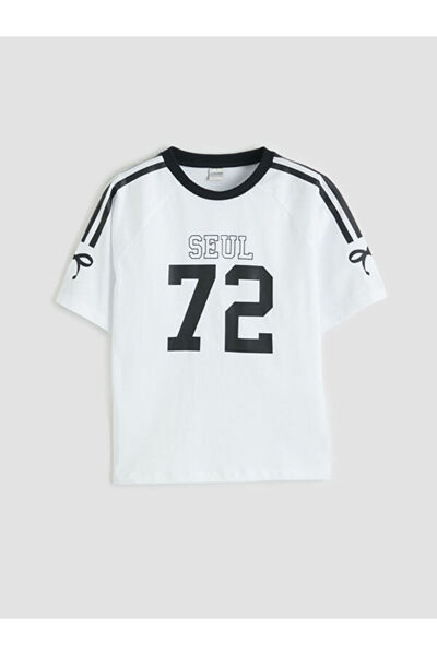 LC Waikiki Çelebi Store'dan Kaliteli Parçalar Baskılı Kız Çocuk T-shirt