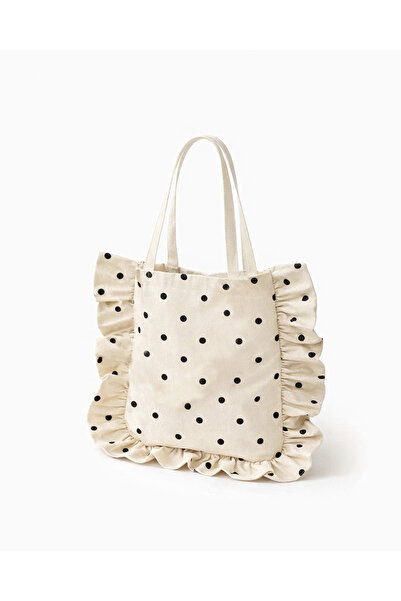 mononoke чанта от плат с кантове и точки