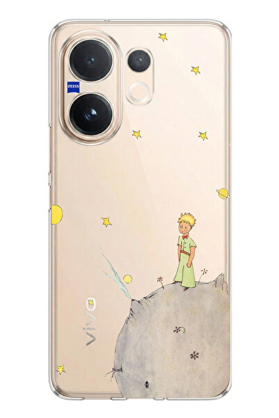 TechTree حافظة سيليكون متوافقة مع هاتف Vivo V60 بتصميم الأمير الصغير مطبوع