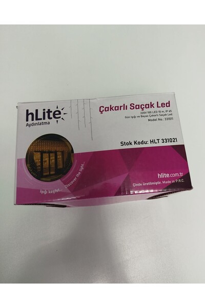 hLite Aydınlatma Çakarlı Saçak Led 220V 100 Ledli Günışığı Renk Beyaz Çakarlı...