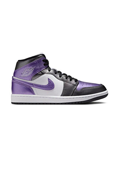 Nike Air Jordan 1 Mid Se'Metallic Purple' Unisex Sneakers Shoes Hj5911 105