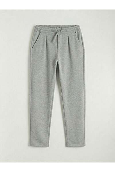 LC Waikiki Rmz Gi̇yi̇m Farkiyla Boys' Pleated Pants with Waist Cord