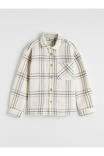 LC Waikiki YK PLUS LCW Παιδικό καρό μακρυμάνικο πουκάμισο για αγόρια