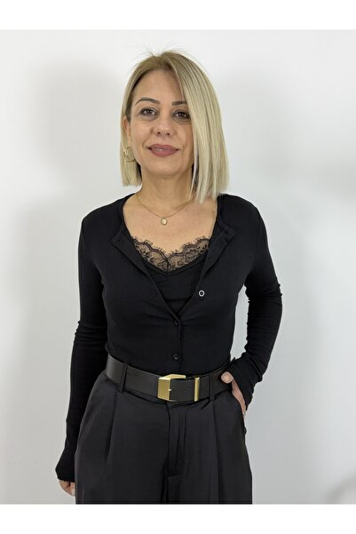 SİSTA MODA 7394 Combed Cotton Cardigan with Athlete Detail on the Inside