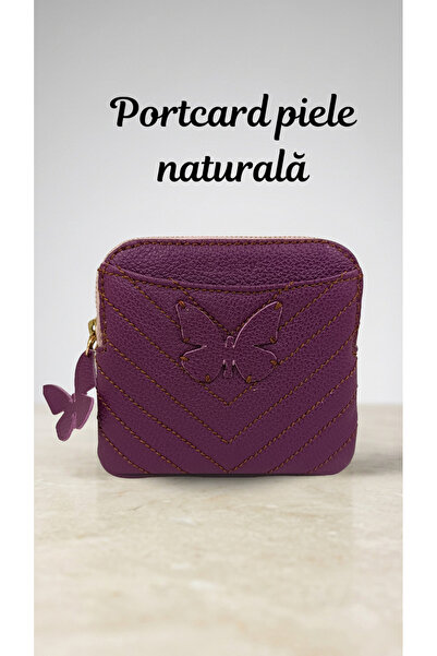 OEM Genuine Leather Card Holder with zipper, slim card holder, Compact card h...