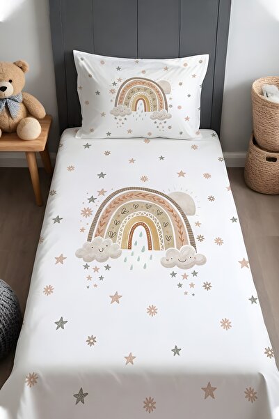 EVPANYA Mother Earth Rainbow Patterned Bedspread and Pillowcase