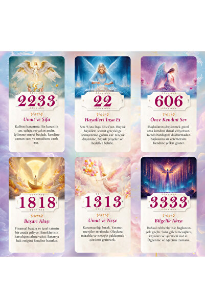 İkilem Yayınevi Melek Sayıları / 70 Kart Numeroloji Tarot Kehanet Destesi