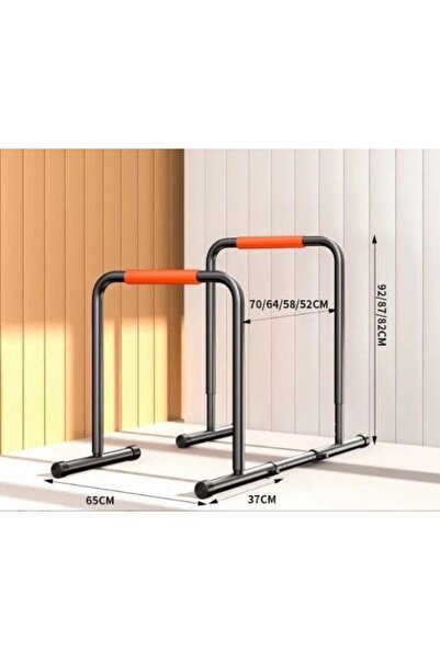 Rion Heavy-Duty Parallel Dip Bars – Home Gym Strength Training Equipment Stan...