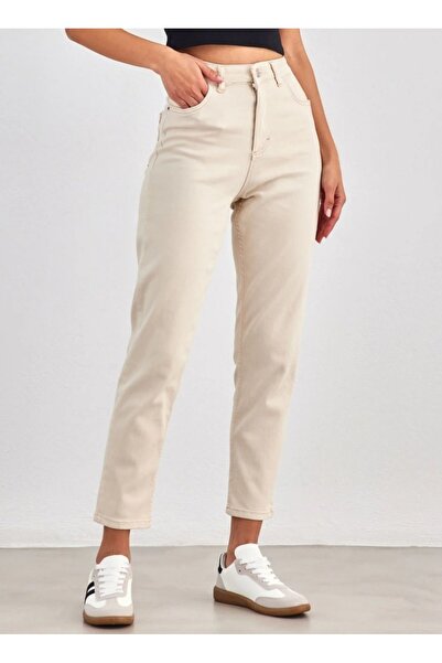 ADAMODA.RO Blugi simpli elastici, croială mom fit